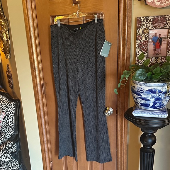NWT Women’s LYSSE Charcoal Patterned Women's Flare Pants, sizeXL - Picture 1 of 7